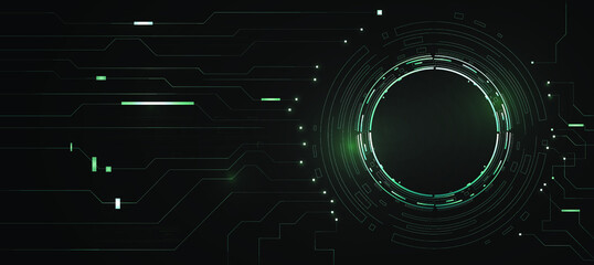 technology background and power button and main board or CPU  and transistor processing and digital encryption