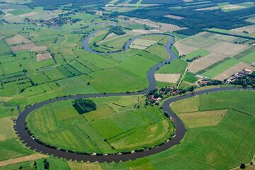 Aller, Fluss in Niedersachsen © Aufwind-Luftbilder