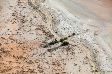 Kati Thanda-Lake Eyre, South Australia, Australia aerial photography showing the colours of the outback