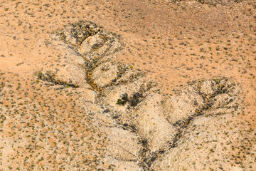 Kati Thanda-Lake Eyre, South Australia, Australia aerial photography showing the colours of the outback