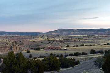Fototapeta na wymiar Sunrise In New Mexico