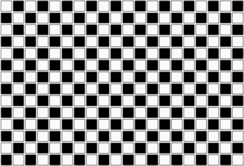 Fototapeta premium Black and white effect square pattern background.
