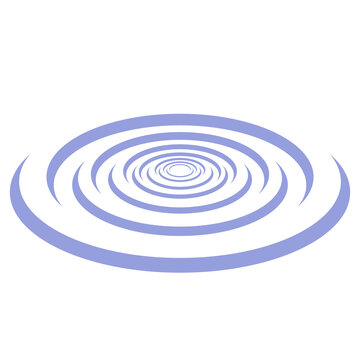 slow fluid oval circular ripple