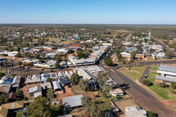 The far outback Queensland town of Cunnamulla.