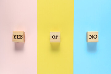 積み木にYES NO 4