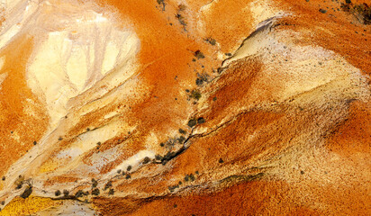 Anna Creek Painted Hills, South Australia, Australia aerial photography showing Australia's outback landscape with its textures and colours