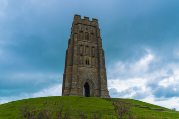 St Michael's Tower on Glastonbury Tor, England