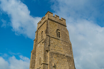 Fototapeta na wymiar St Michael's Tower on Glastonbury Tor, England