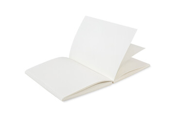 Glider or diary, notebook with blank pages for your design and text. Write a pen in the book wish. Isolated objects on white background  with clipping path include for design usage purpose.