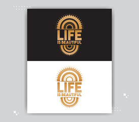 Creative T-Shirt Sticker Vector Text Design Templates