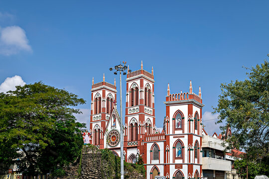 Basilica of the Sacred Heart of Jesus church situated on the south boulevard of Pondicherry, India, is an specimen of Gothic architecture.
