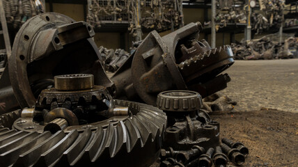 parts, gear  differential Old