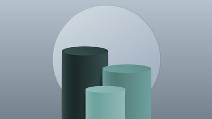 Vector background 3d podium minimal style. Backdrop for presentation product.