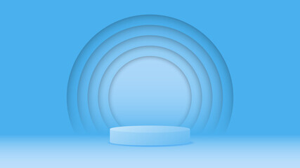 Vector background 3d podium minimal style. Backdrop for presentation product.