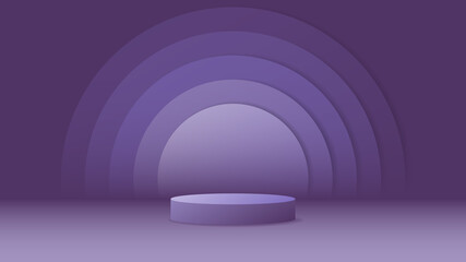 Vector background 3d podium minimal style. Backdrop for presentation product.