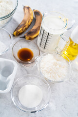Coconut banana pancakes