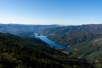 Naklejka premium Mountain scape of Gerês, Portugall