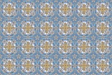 seamless pano pattern on colorful backround with golden elements