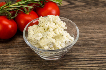 Soft cream cheese with herbs