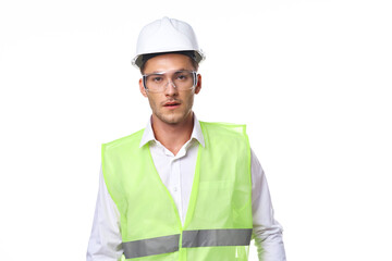 engineer in working uniform protective clothing construction