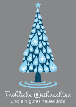 Weihnachtsbaum Wassertropfen abstrakt