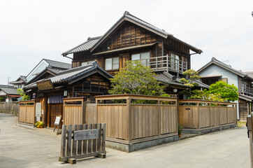 Sawara town, which is Japanese old town area in Chiba Prefecture, Japan