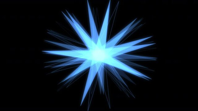 Star Motion Graphics Background Blue S VJ Loop Animation Background 