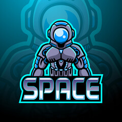 Space army esport mascot logo