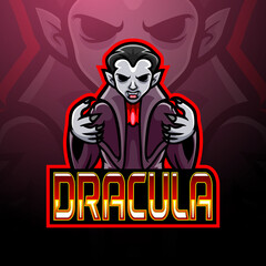 Dracula esport logo mascot design