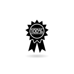  Satisfaction Guaranteed icon with shadow