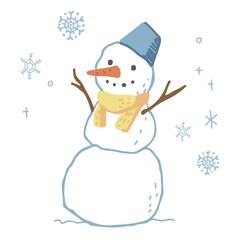 雪だるまイラスト