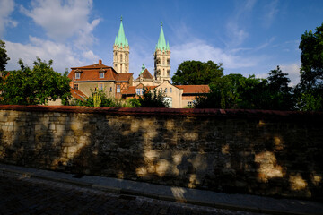 Obraz premium Der Naumburger Dom, UNESCO-Weltkulturerbe, Naumburg/Saale, Burgenlandkreis, Sachsen-Anhalt, Deutschland.