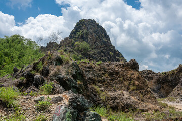 summer mountain landscape with stones,Thailand