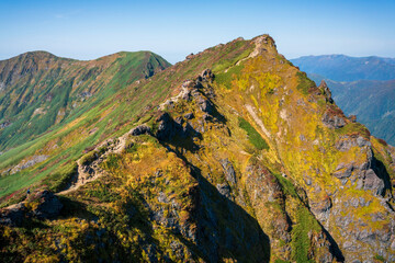 The summit of Mount Tanigawa.