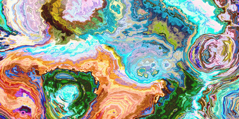 Fluid Art Painting. Tender and Dreamy wallpaper. Illustration design