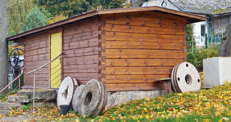 Naklejka premium National museum of a retro agricultural