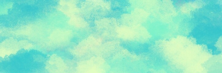 Abstract background painting art with blue and white cloud paint brush for christmas poster, banner, website, card background