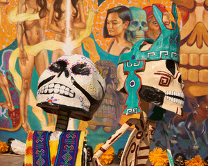 Day of the dead, traditional celebration to celebrate ancestors in mexico