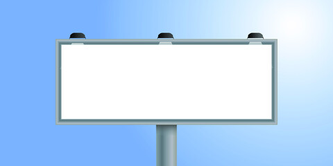 Outdoor  advertising banner vector illustration