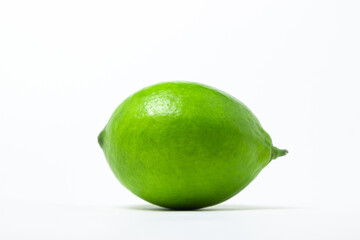 Lime isolated on white background. Sour fruit. Citrus fruit