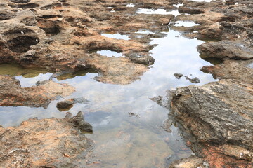 Natural background of solidified volcanic lava