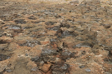 Natural background of solidified volcanic lava