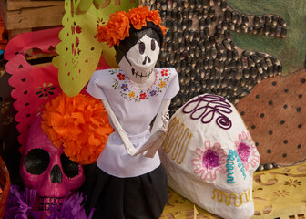 Day of the dead, Mexican. tradition to celebrate ancestors in mexico