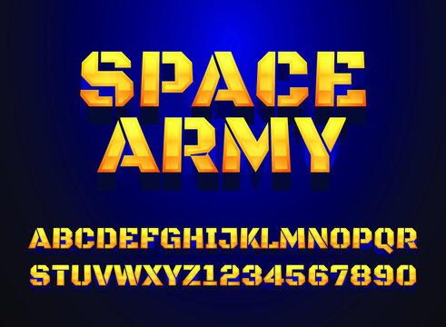 fantasy space army text effect perfect for game logo title