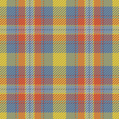 Seamless pattern of scottish tartan plaid. Repeatable background with check fabric texture. Vector backdrop striped textile print.