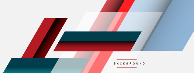 Obraz premium Vector background. Abstract overlapping color lines design with shadow effects. Illustration for wallpaper banner background or landing page