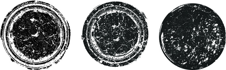 Grunge post Stamps Collection, Circles. Banners, Insignias , Logos, Icons, Labels and Badges Set . vector distress textures.blank shapes.