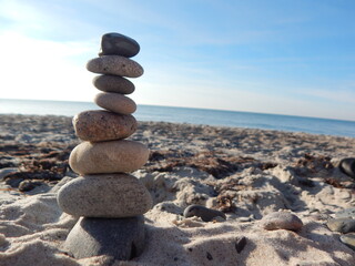 stones on the beach
