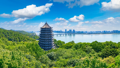 Liuhe Tower Cultural Park, Hangzhou City, Zhejiang province