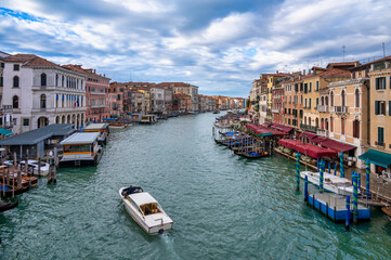 Fototapeta na wymiar View over the Canale Grande in Venice